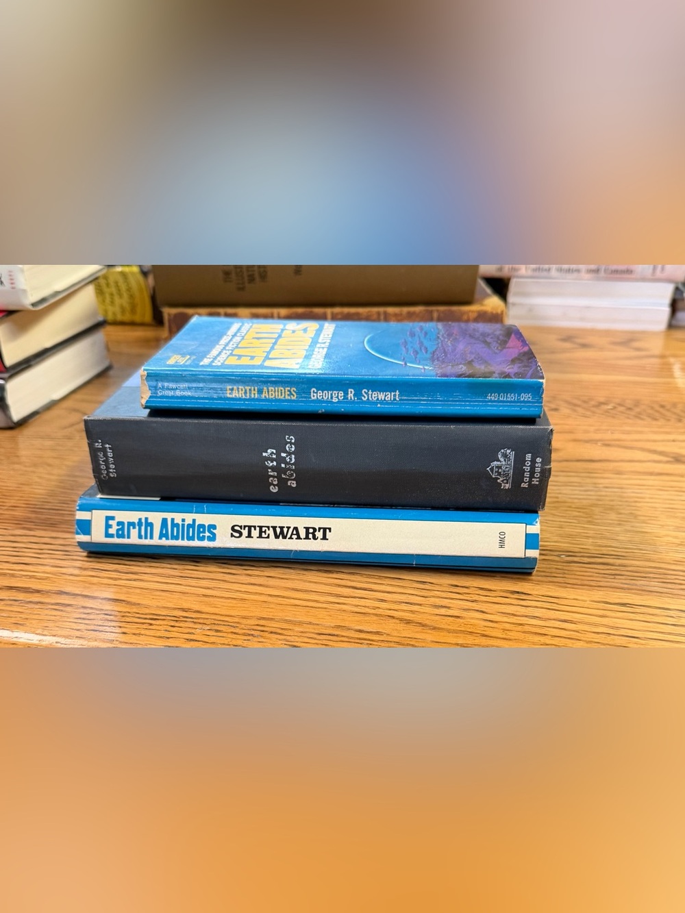 Earth Abides (Stewart) book lot of 3 hardcover with dust jacket HC & paperback - Picture 2 of 16